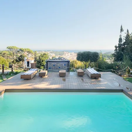 Carrasca L Luxe L Vista Al Mar L Piscina Climatizada L Nature 빌라 Arenys de Munt